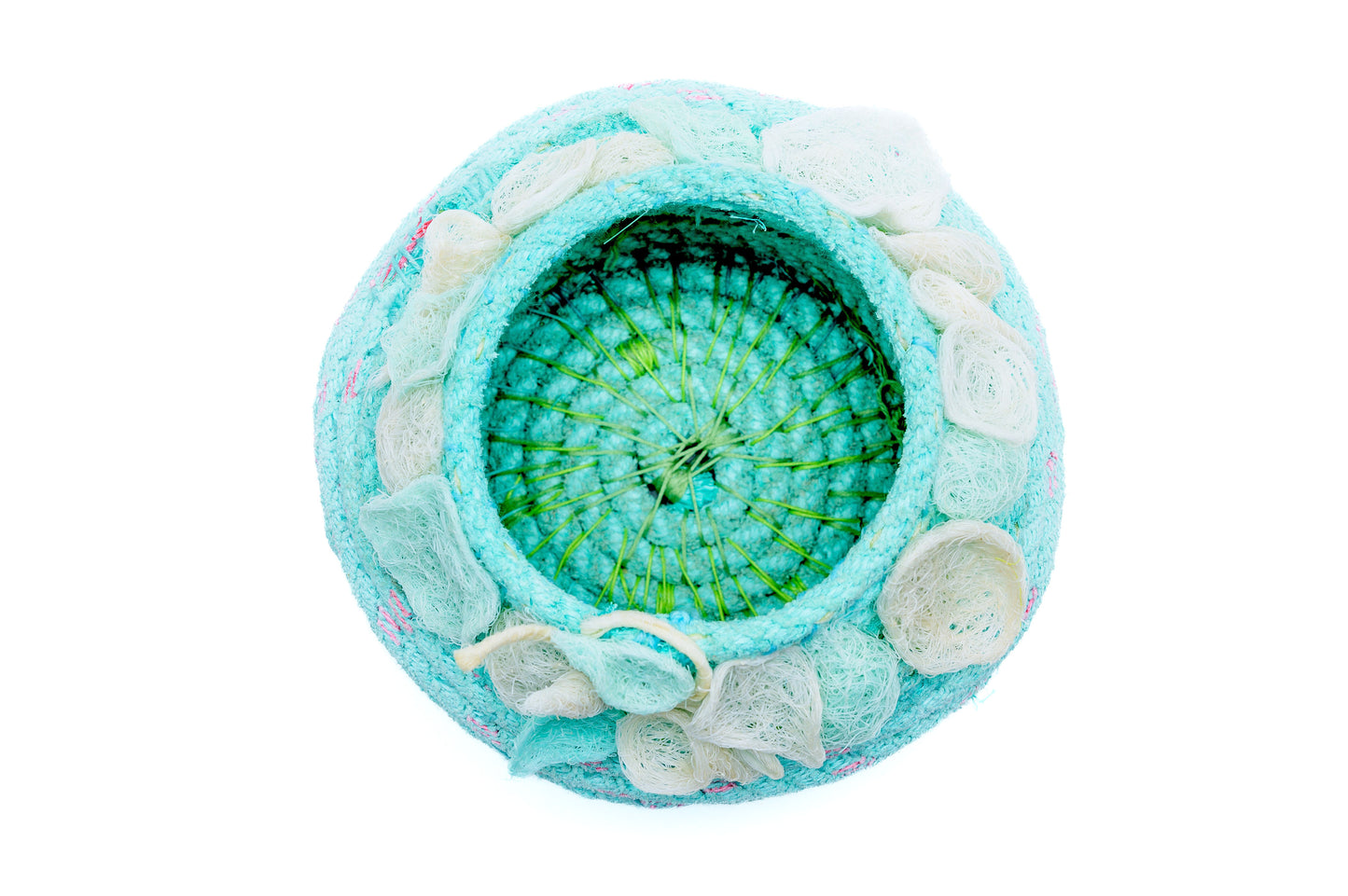 Ghostnet Seashell Art Vessel ecoart
